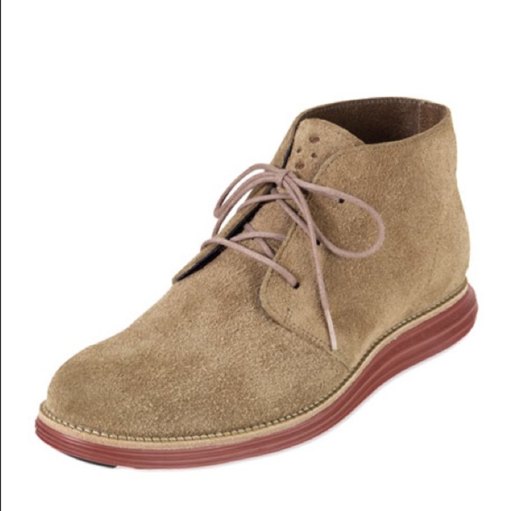 Cole Haan LunarGrand Chukka boot Tan/Red size 7M